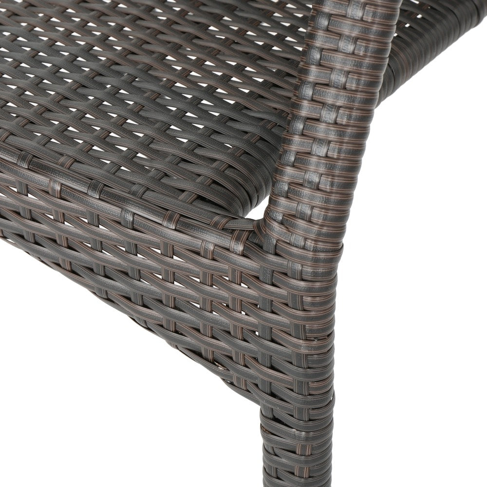 Buchanan Outdoor 3-Piece Wicker Chat Set by Christopher Knight Home