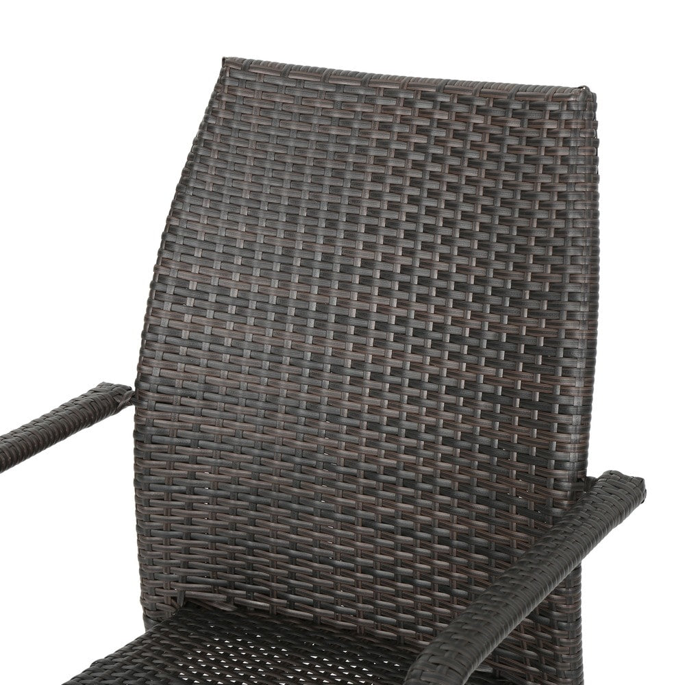 Buchanan Outdoor 3-Piece Wicker Chat Set by Christopher Knight Home