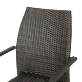 Buchanan Outdoor 3-Piece Wicker Chat Set by Christopher Knight Home