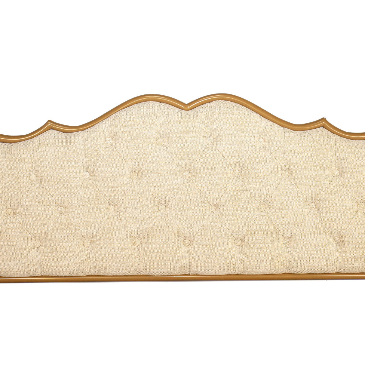 Buckle shaped backrest classic pull-button backrest bed，Full