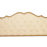 Buckle shaped backrest classic pull-button backrest bed，Full