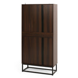 Bucy Modern Industrial 6 Shelf V Bookcase by Christopher Knight Home - 31.50" L x 13.00" W x 65.00" H