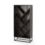 Bucy Modern Industrial 6 Shelf V Bookcase by Christopher Knight Home - 31.50" L x 13.00" W x 65.00" H