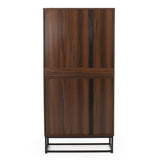 Bucy Modern Industrial 6 Shelf V Bookcase by Christopher Knight Home - 31.50" L x 13.00" W x 65.00" H