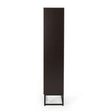 Bucy Modern Industrial 6 Shelf V Bookcase by Christopher Knight Home - 31.50" L x 13.00" W x 65.00" H