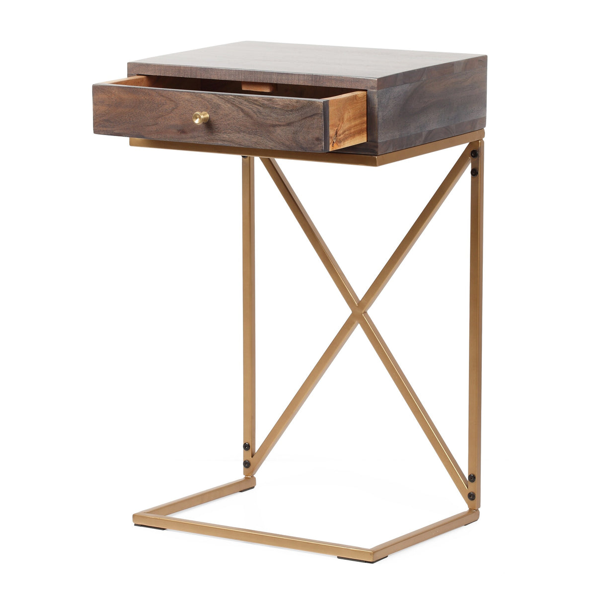 Bucyrus Handcrafted Acacia Wood C-Shaped Side Tables (Set of 2) by Christopher Knight Home