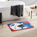 Buffalo Bills NFL Licensed Scribble Memory Foam Bath Mat