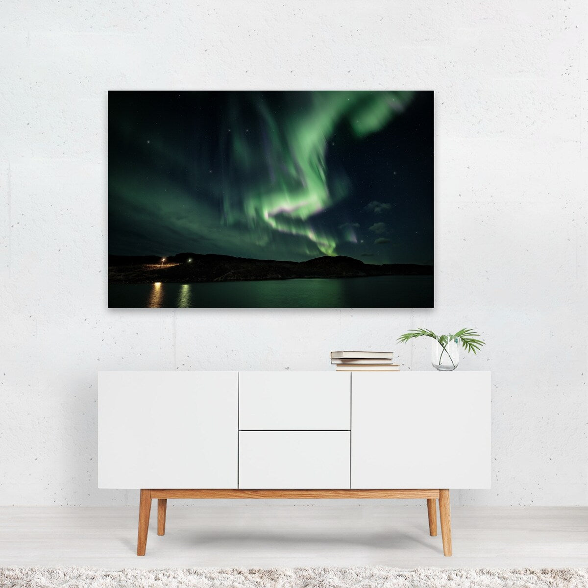 Bug ynes Northern Norway Varanger Auroras 04 Nature Art Print/Poster