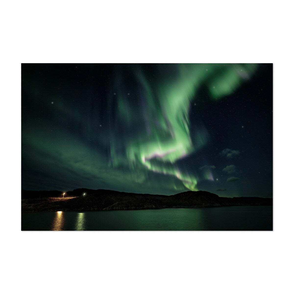 Bug ynes Northern Norway Varanger Auroras 04 Nature Art Print/Poster
