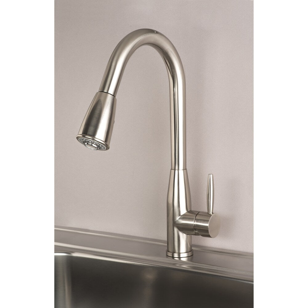 Builders Shoppe Contemporary Single Handle 16" Pull-Down Kitchen Faucet