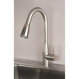 Builders Shoppe Contemporary Single Handle 16" Pull-Down Kitchen Faucet