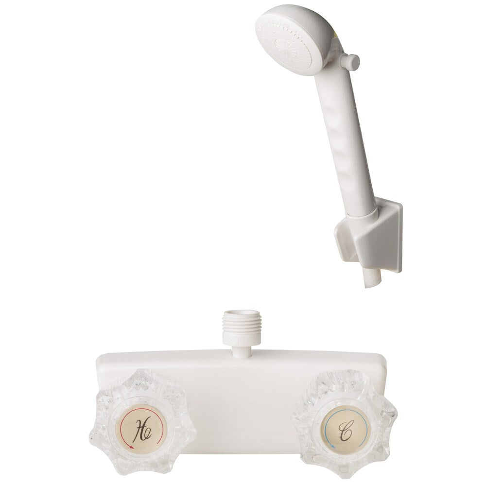 Builders Shoppe 3220A/4120 RV/Motorhome Replacement Shower Faucet Valve Diverter with Matching Hand Held Shower Set