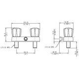 Builders Shoppe 3220A/4120 RV/Motorhome Replacement Shower Faucet Valve Diverter with Matching Hand Held Shower Set