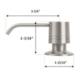 Built in Soap Dispenser Refill from Top with 17 OZ Bottle - 3 Years Warranty