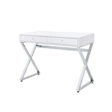 Built-in USB Port Writing Desk, Four Classic Colors, Modern Appearance with 2 Storage Drawers