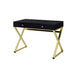 Built-in USB Port Writing Desk, Four Classic Colors, Modern Appearance with 2 Storage Drawers
