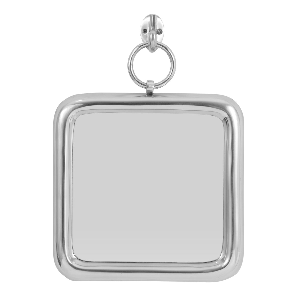 Buker Modern Handcrafted Square Aluminum Wall Mirror by Christopher Knight Home - 10.75" L x 1.00" W x 13.50" H