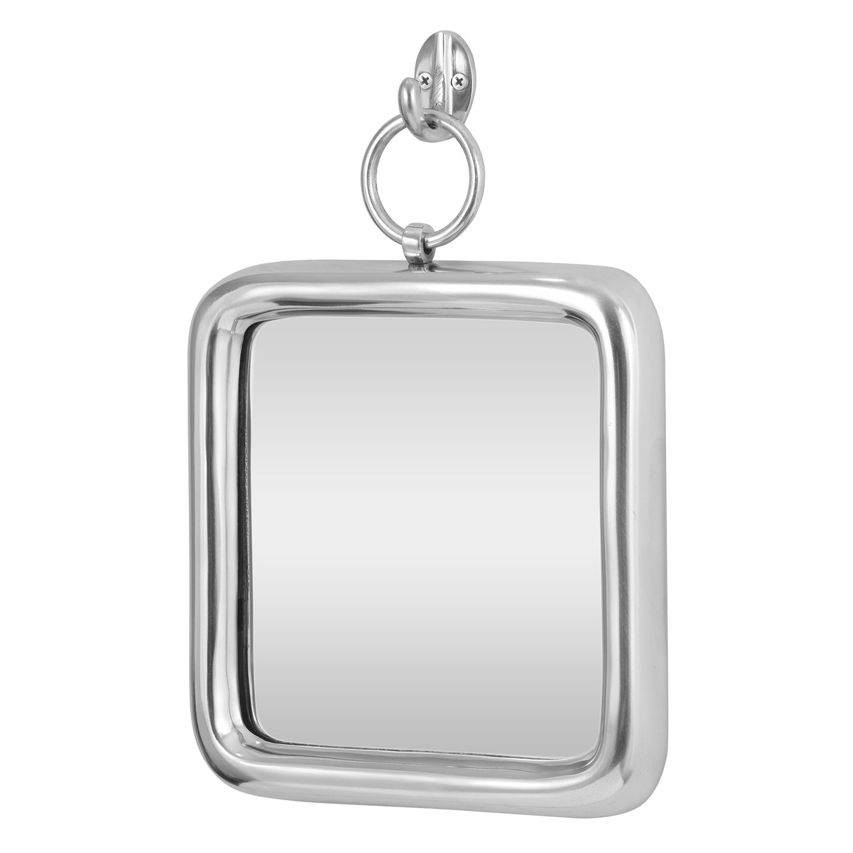 Buker Modern Handcrafted Square Aluminum Wall Mirror by Christopher Knight Home - 10.75" L x 1.00" W x 13.50" H