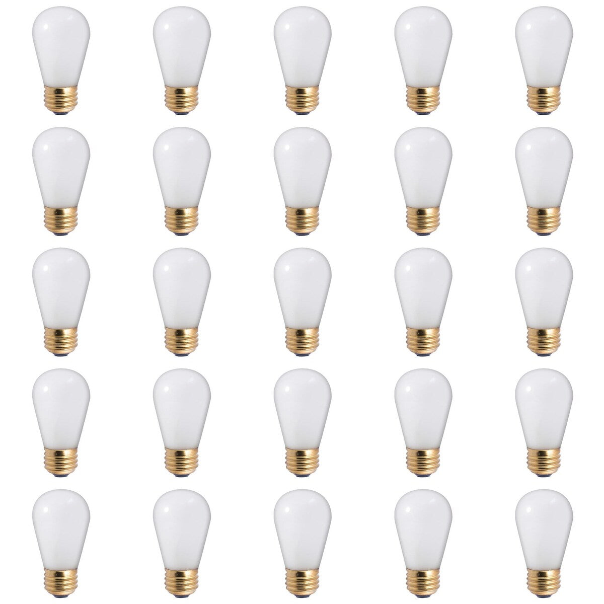 Bulbrite Pack of (25) 11 Watt Dimmable S14 Incandescent Light Bulbs with Medium (E26) Base