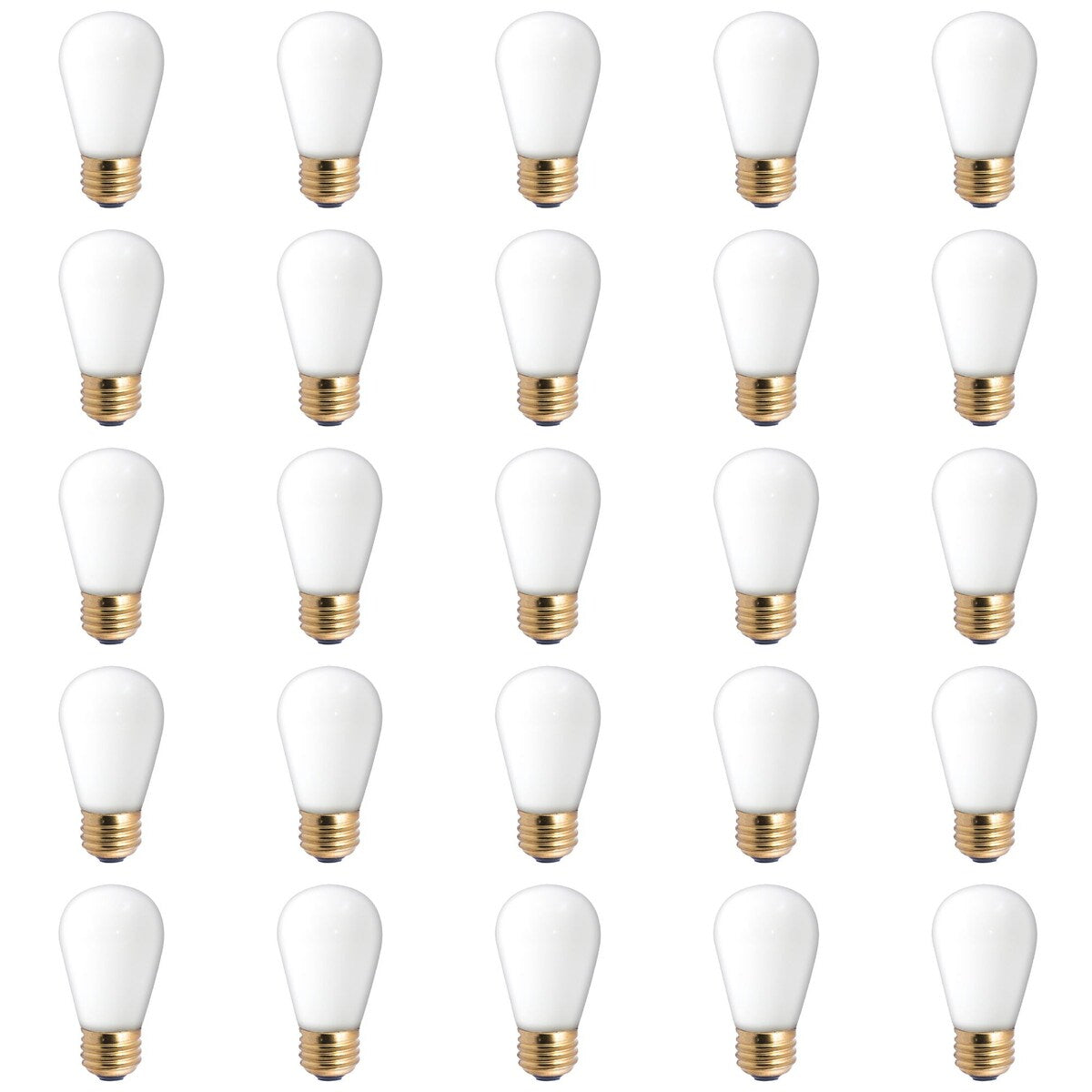 Bulbrite Pack of (25) 11 Watt Dimmable S14 Incandescent Light Bulbs with Medium (E26) Base