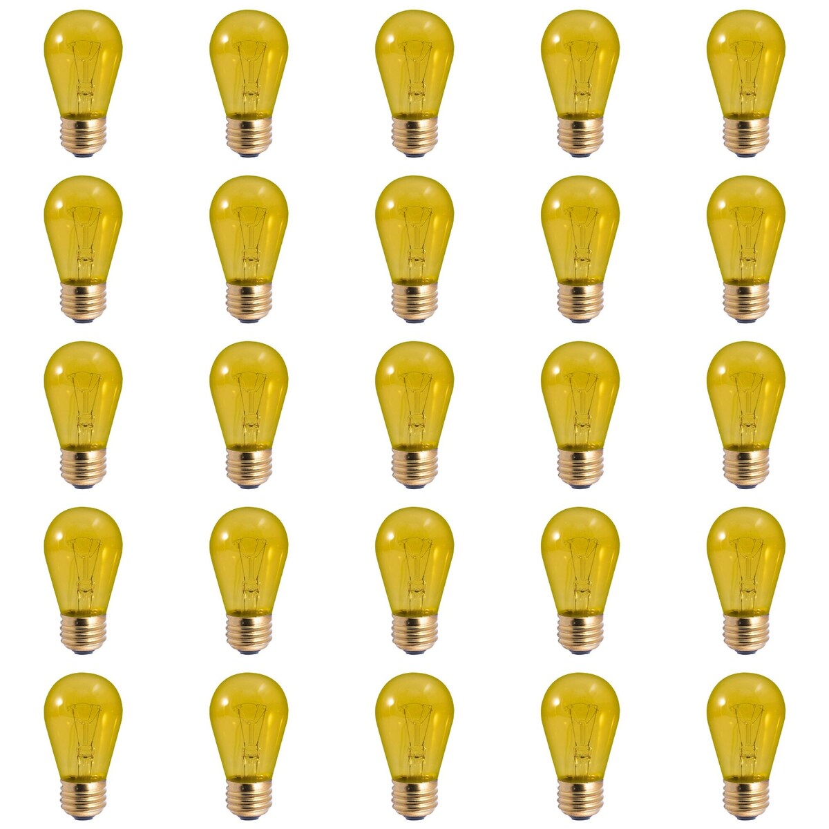 Bulbrite Pack of (25) 11 Watt Dimmable S14 Incandescent Light Bulbs with Medium (E26) Base