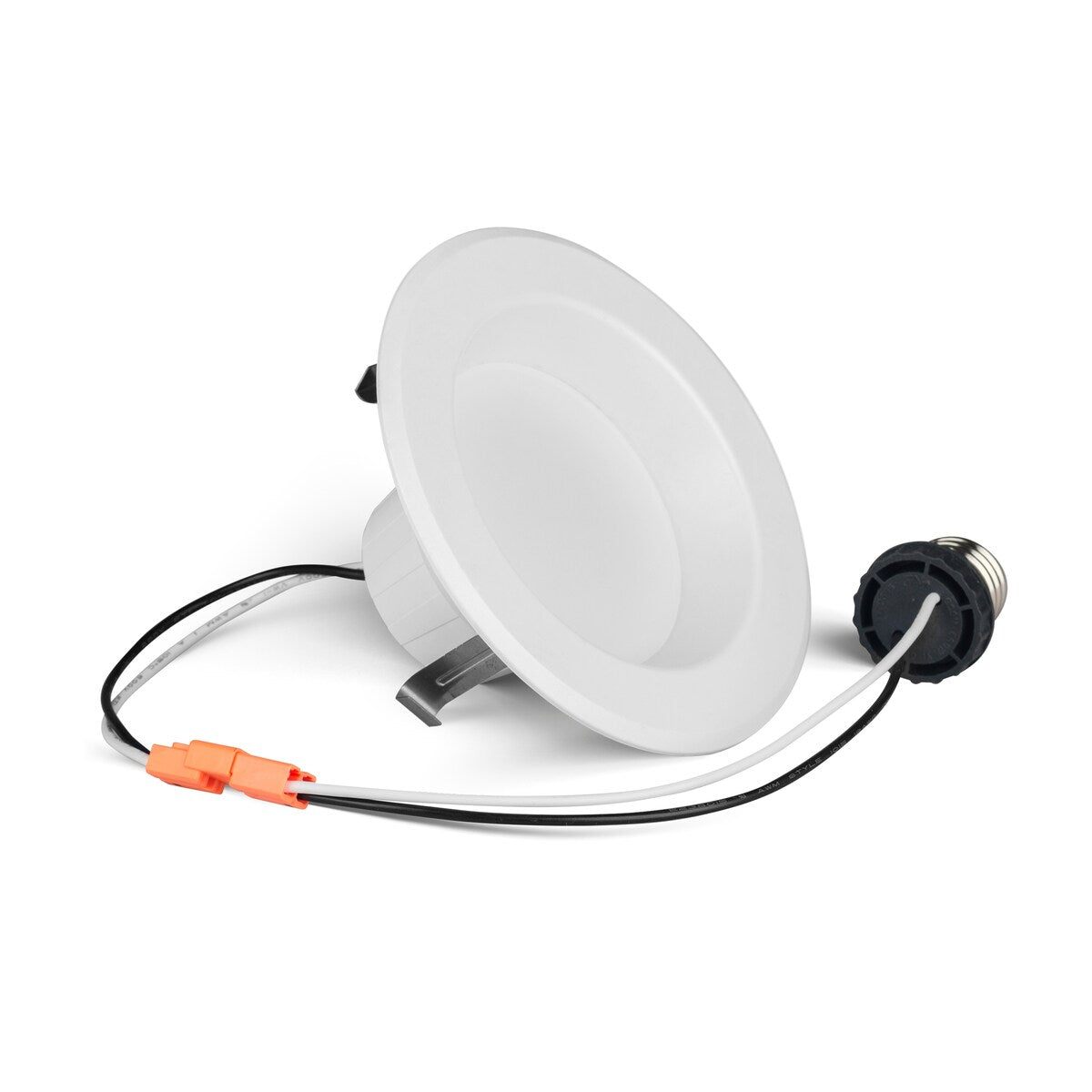 Bulbrite Pack of (4) 12 Watt 4" Integrated LED Recessed Downlight with E26 Quick Connect Adapter - multi
