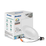 Bulbrite Pack of (4) 14 Watt Adjustable 5/6" Integrated LED Recessed Downlight with E26 Quick Connect Adapter, 5CCT
