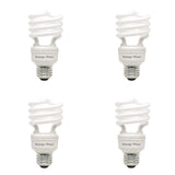 Bulbrite Pack of (4) 18 Watt Frost Energy Wiser Coils T2 COIL Medium (E26) CFL Bulb - Warm White Light