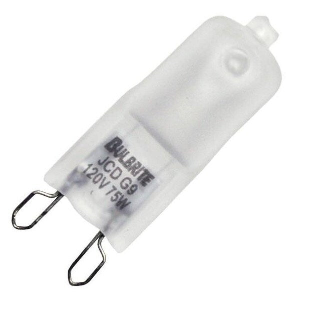 Bulbrite Pack of (5) 120V Dimmable T4 Halogen Mini Light Bulbs with Bi-Pin (G9) Base, 2900K Soft White Light