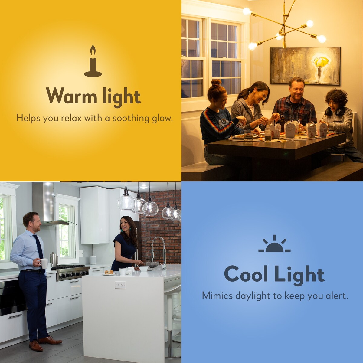 Bulbrite Solana 2-Pack G25 WiFi Connected Edison Filament LED Smart Light Bulb, Clear - Tunable White