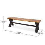 Bullerton Wicker Wood 6-piece Dining Set by Christopher Knight Home