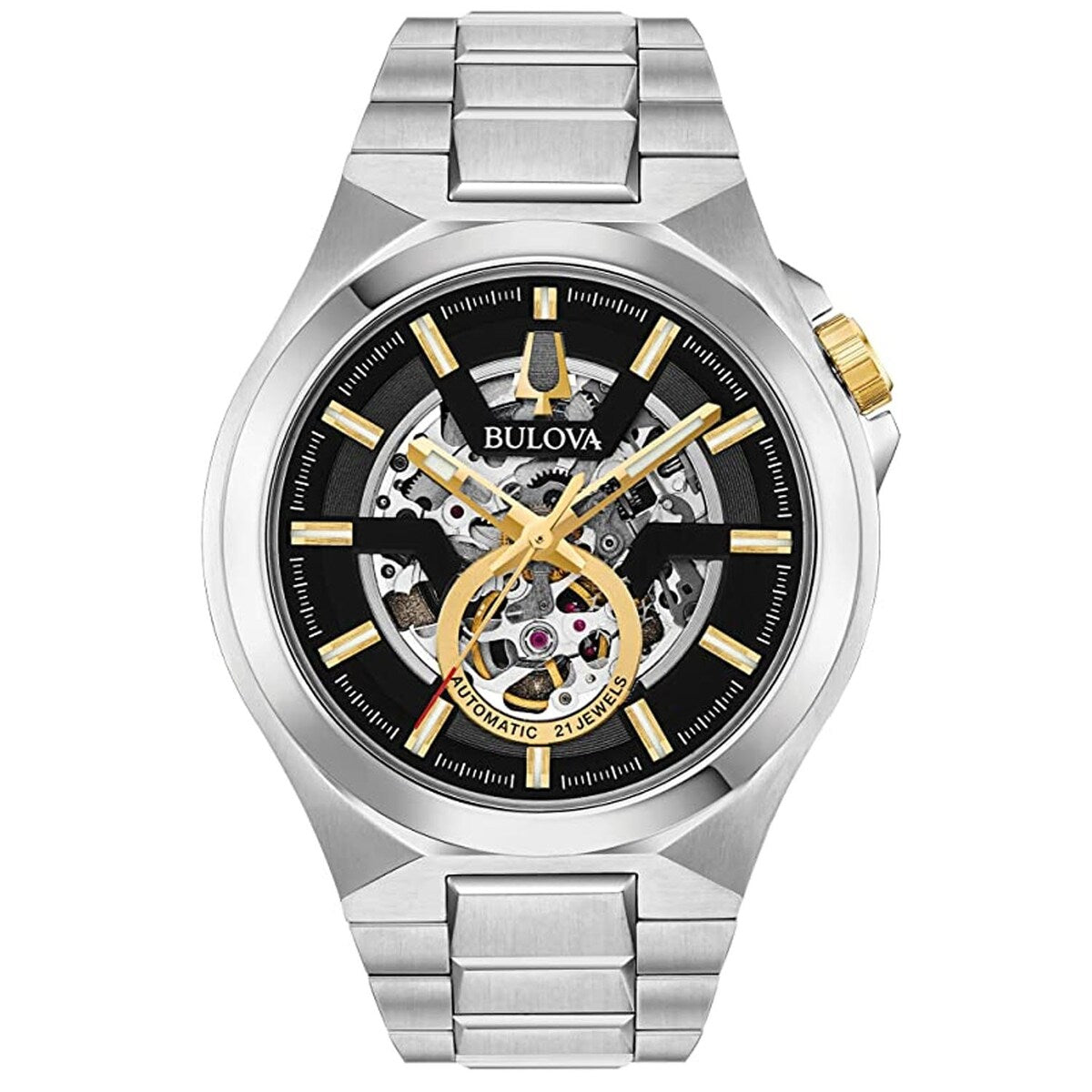 Bulova Men's Maquina Black Dial Watch - 98A224 - 6 (36)