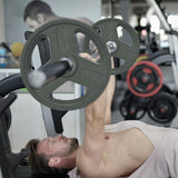 Bumper Plates Olympic weight plates, bumper weight plates, steel inserts, strength training, one piece of 25LB