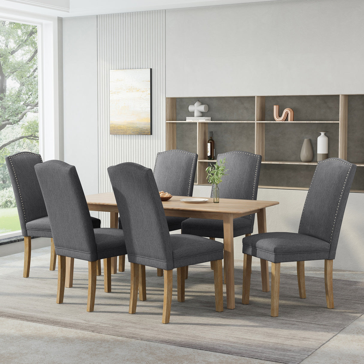 Bunce Fabric Dining Chair (Set of 6) by Christopher Knight Home