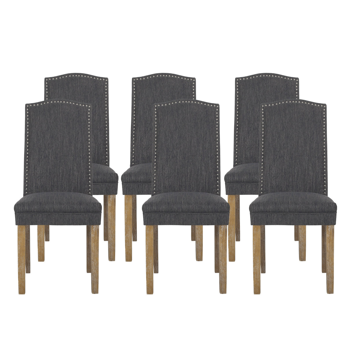 Bunce Fabric Dining Chair (Set of 6) by Christopher Knight Home