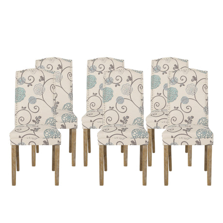 Bunce Fabric Dining Chair (Set of 6) by Christopher Knight Home
