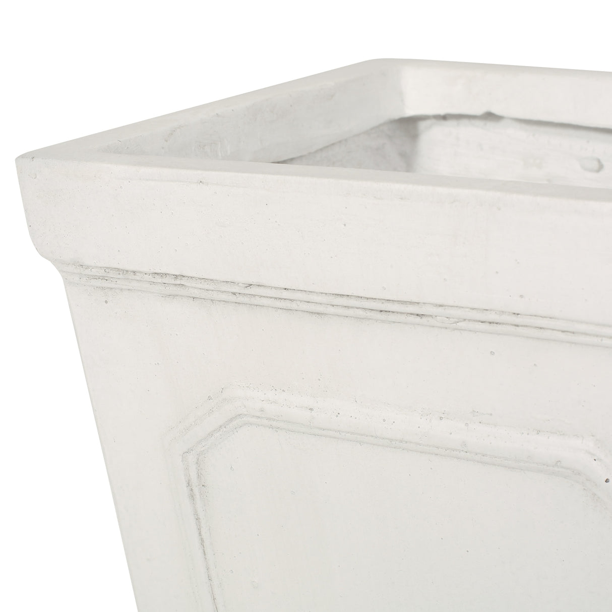 Burgos Outdoor Cast Stone Outdoor Tapered Planter by Christopher Knight Home