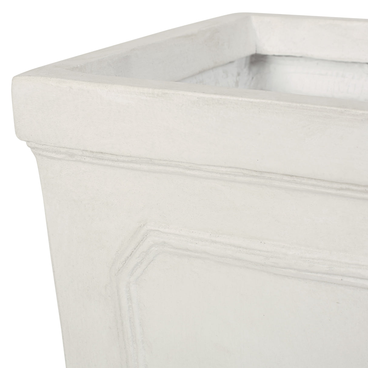 Burgos Outdoor Cast Stone Outdoor Tapered Planter by Christopher Knight Home