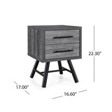 Burgoyne Mid-Century Modern Nightstand by Christopher Knight Home