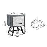 Burgoyne Mid-Century Modern Nightstand by Christopher Knight Home