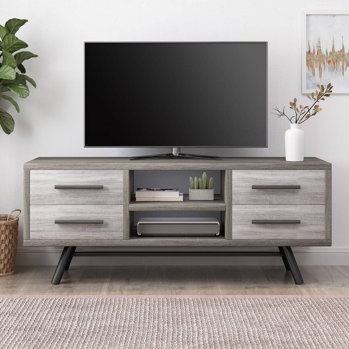 Burgoyne Mid-Century TV Stand by Christopher Knight Home