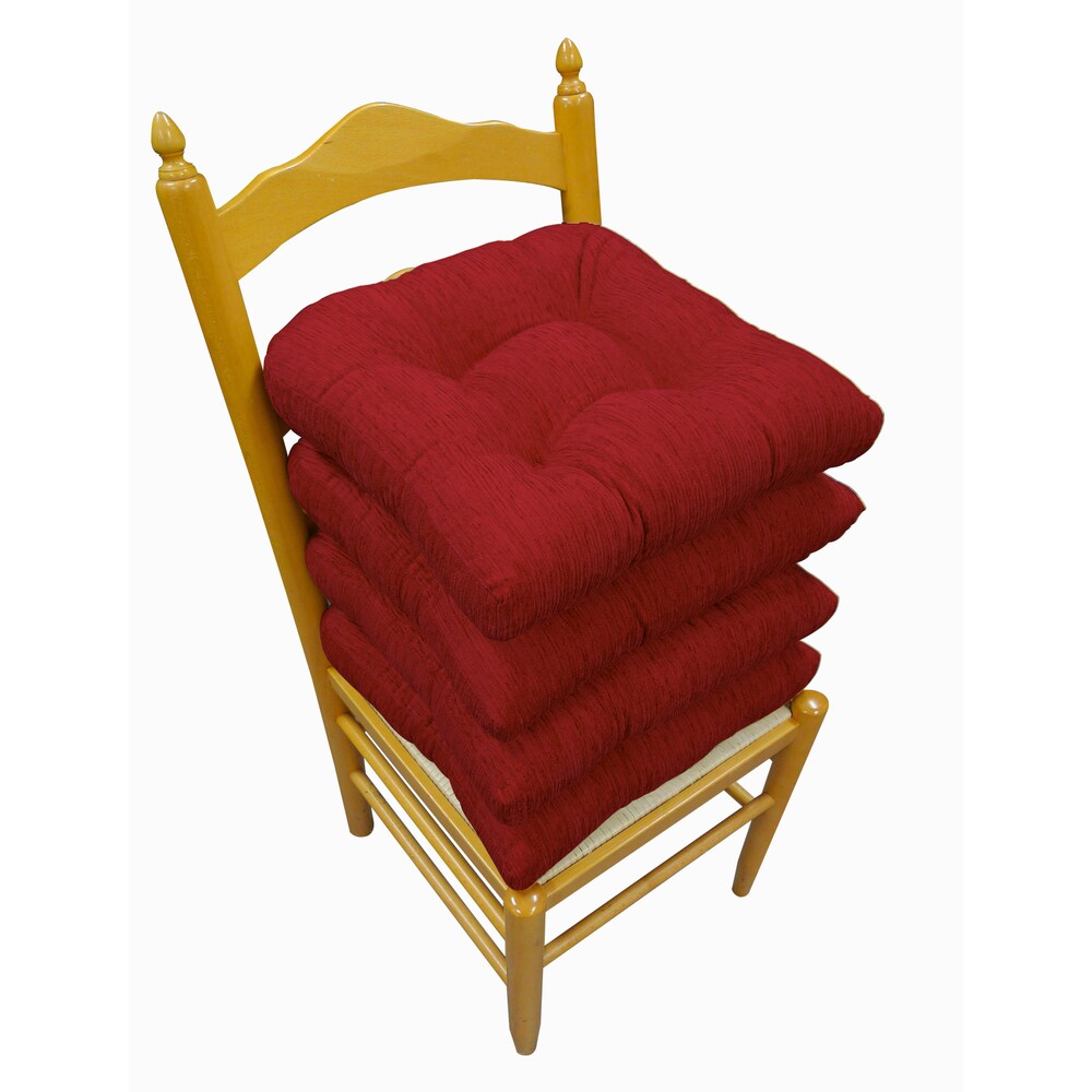 Elegance Chenille Non-slip Chair Pads (Set of 4)