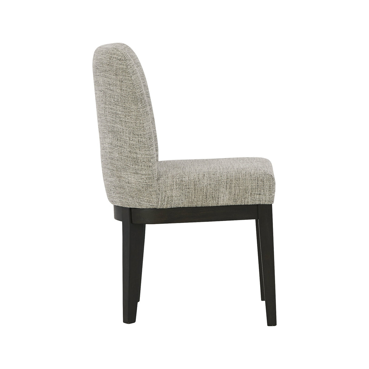 Burkhaus Dark Brown Dining Upholstered Side Chair, Set of 2 - 20.5" W x 24" D x 35.5" H