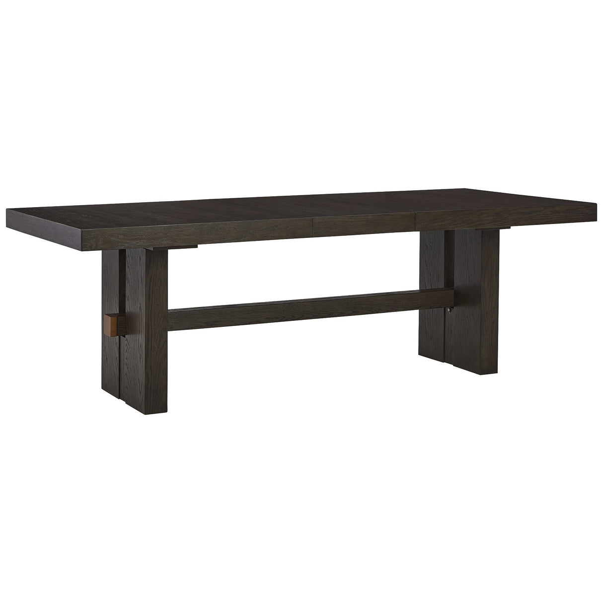 Burkhaus Dark Brown Rectangle Dining Room Extendable Table - 40" W x 90" D x 30.25" H