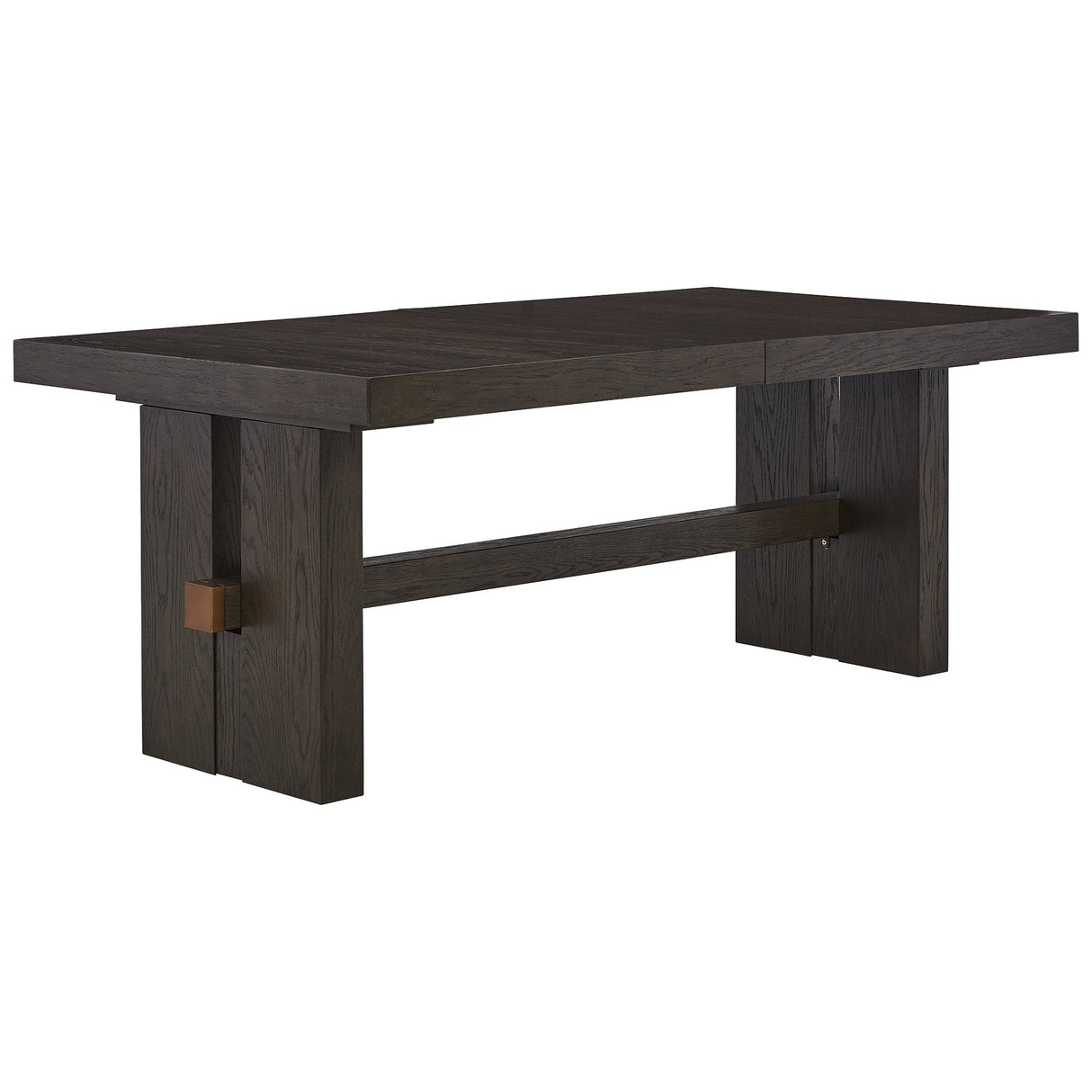Burkhaus Dark Brown Rectangle Dining Room Extendable Table - 40" W x 90" D x 30.25" H
