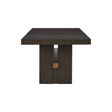 Burkhaus Dark Brown Rectangle Dining Room Extendable Table - 40" W x 90" D x 30.25" H