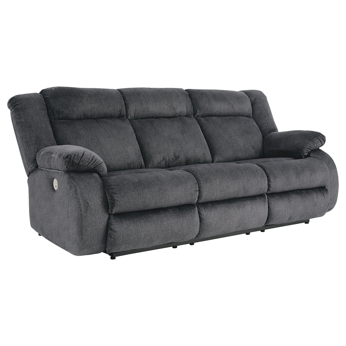 Burkner Dark Grey Reclining Power Sofa