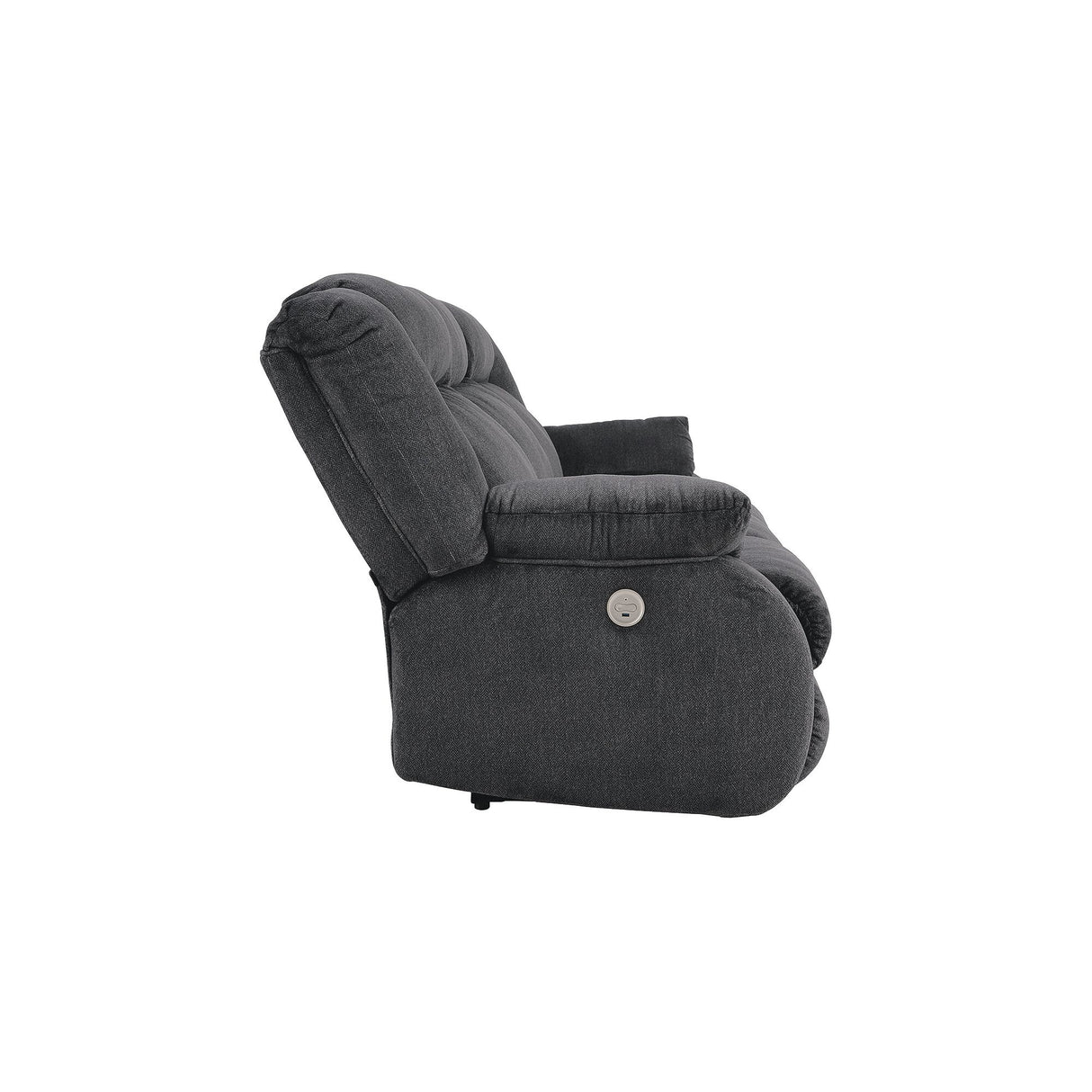 Burkner Dark Grey Reclining Power Sofa