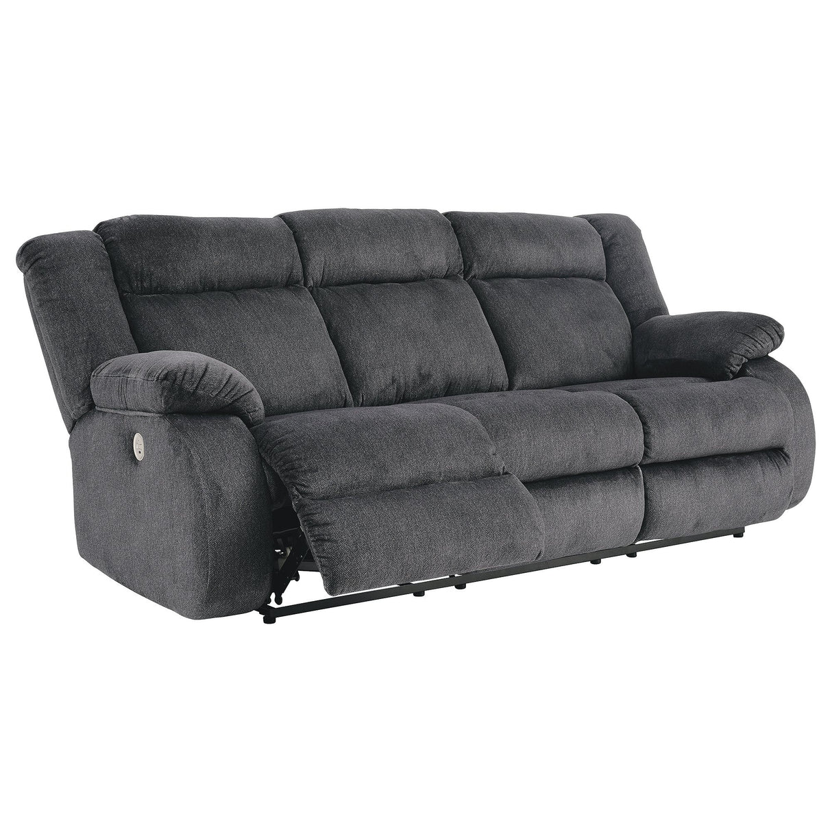 Burkner Dark Grey Reclining Power Sofa