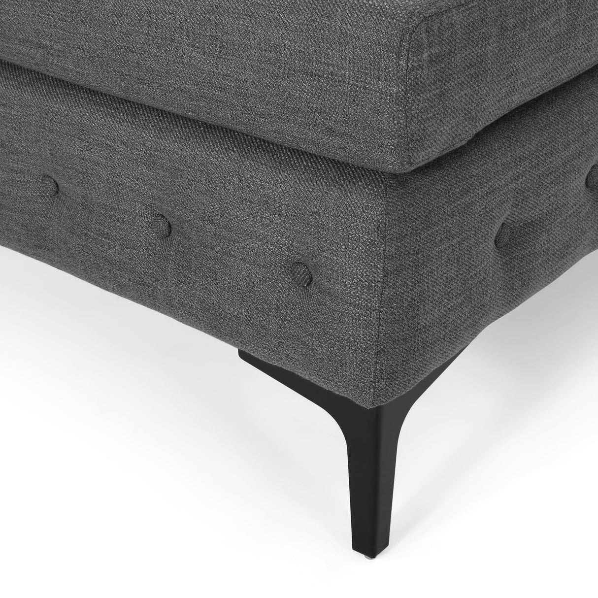Burland Modern 3-seat Sectional Sofa w/ Chaise Lounge by Christopher Knight Home